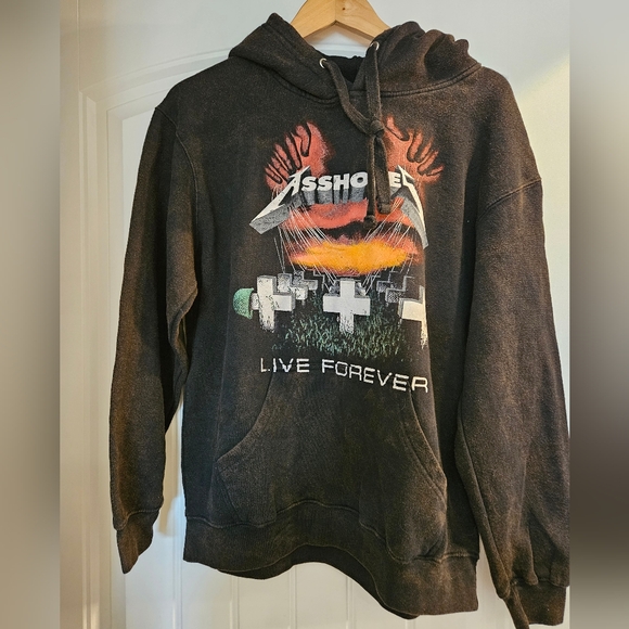 NWOT Assholes Live Forever Hoodie- Small - Picture 1 of 3